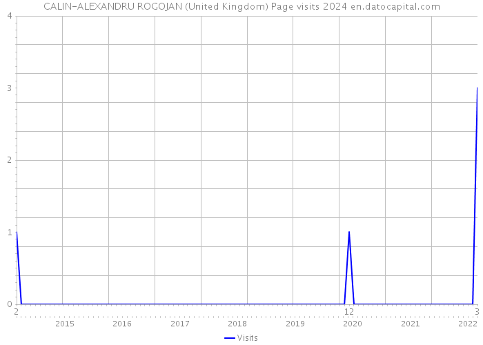 CALIN-ALEXANDRU ROGOJAN (United Kingdom) Page visits 2024 