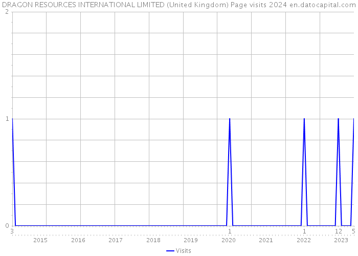 DRAGON RESOURCES INTERNATIONAL LIMITED (United Kingdom) Page visits 2024 