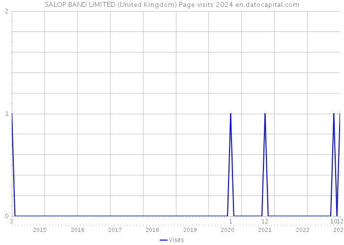 SALOP BAND LIMITED (United Kingdom) Page visits 2024 