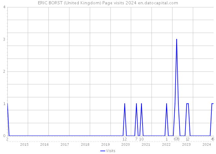 ERIC BORST (United Kingdom) Page visits 2024 