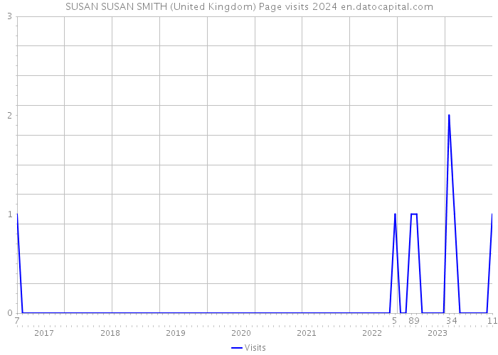 SUSAN SUSAN SMITH (United Kingdom) Page visits 2024 