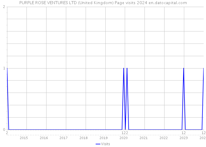 PURPLE ROSE VENTURES LTD (United Kingdom) Page visits 2024 