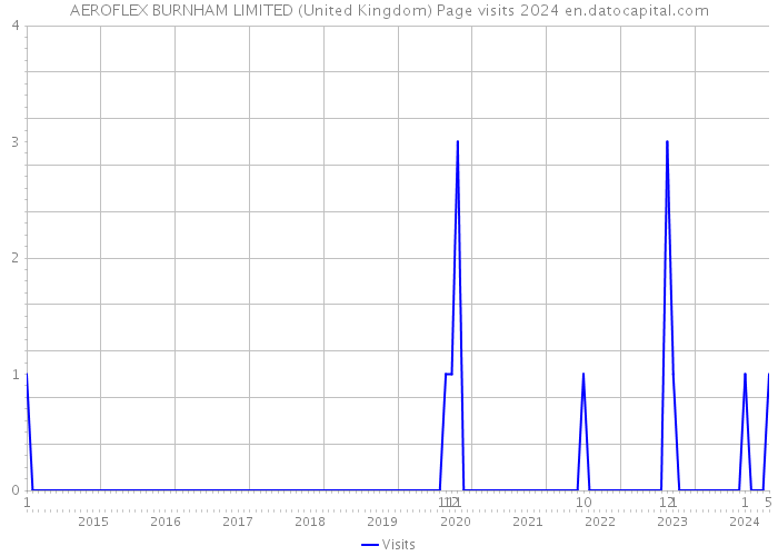 AEROFLEX BURNHAM LIMITED (United Kingdom) Page visits 2024 