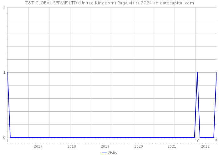 T&T GLOBAL SERVIE LTD (United Kingdom) Page visits 2024 