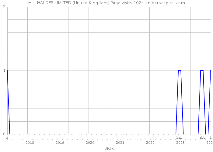 H.L. HALDER LIMITED (United Kingdom) Page visits 2024 