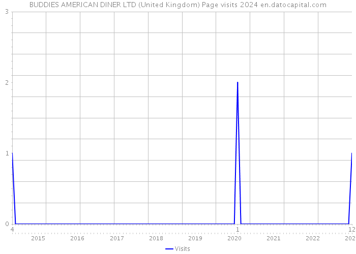 BUDDIES AMERICAN DINER LTD (United Kingdom) Page visits 2024 