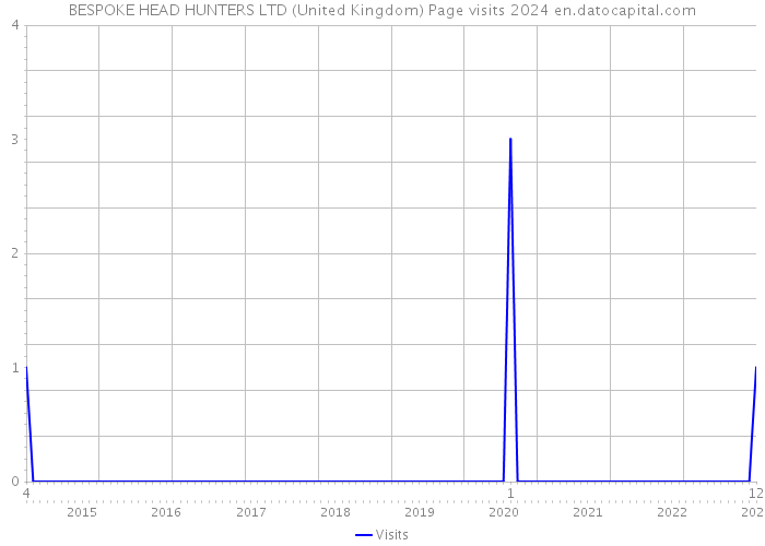 BESPOKE HEAD HUNTERS LTD (United Kingdom) Page visits 2024 