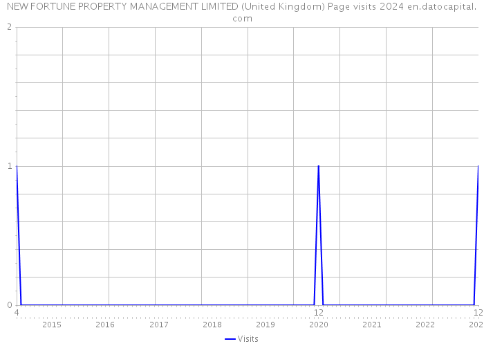 NEW FORTUNE PROPERTY MANAGEMENT LIMITED (United Kingdom) Page visits 2024 