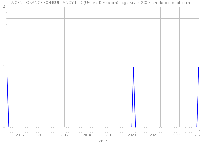 AGENT ORANGE CONSULTANCY LTD (United Kingdom) Page visits 2024 
