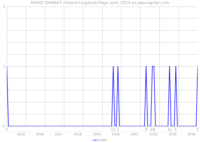RAMZI CHAMAT (United Kingdom) Page visits 2024 