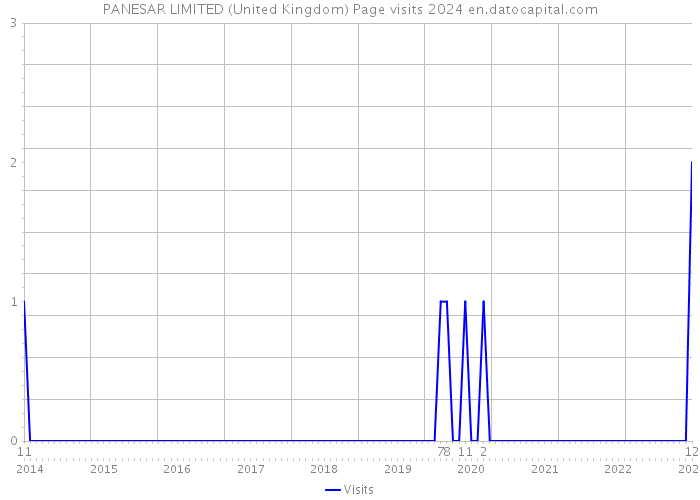 PANESAR LIMITED (United Kingdom) Page visits 2024 