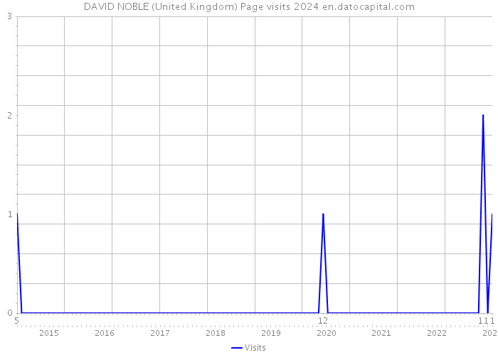 DAVID NOBLE (United Kingdom) Page visits 2024 