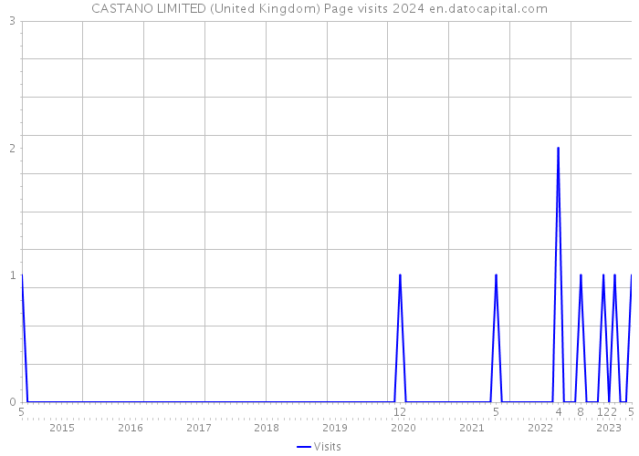CASTANO LIMITED (United Kingdom) Page visits 2024 