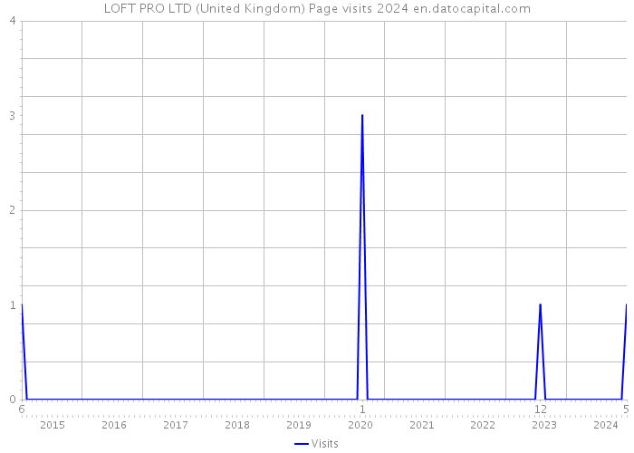 LOFT PRO LTD (United Kingdom) Page visits 2024 