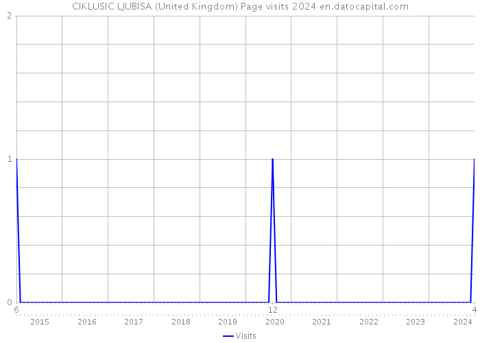CIKLUSIC LJUBISA (United Kingdom) Page visits 2024 