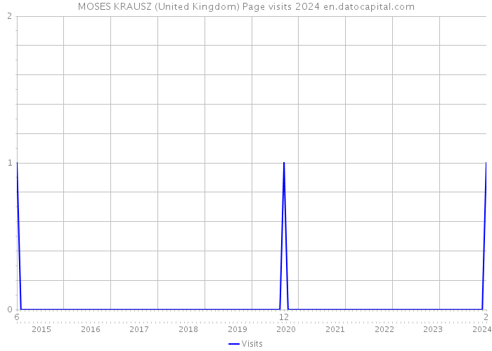 MOSES KRAUSZ (United Kingdom) Page visits 2024 