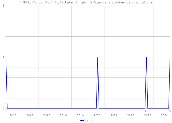 HORNE ROBERTS LIMITED (United Kingdom) Page visits 2024 