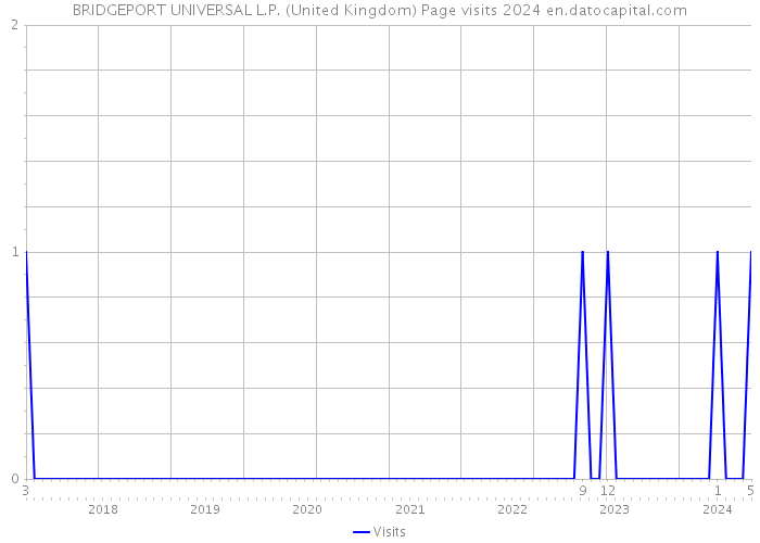 BRIDGEPORT UNIVERSAL L.P. (United Kingdom) Page visits 2024 