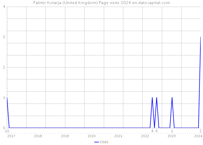 Fatmir Kotarja (United Kingdom) Page visits 2024 