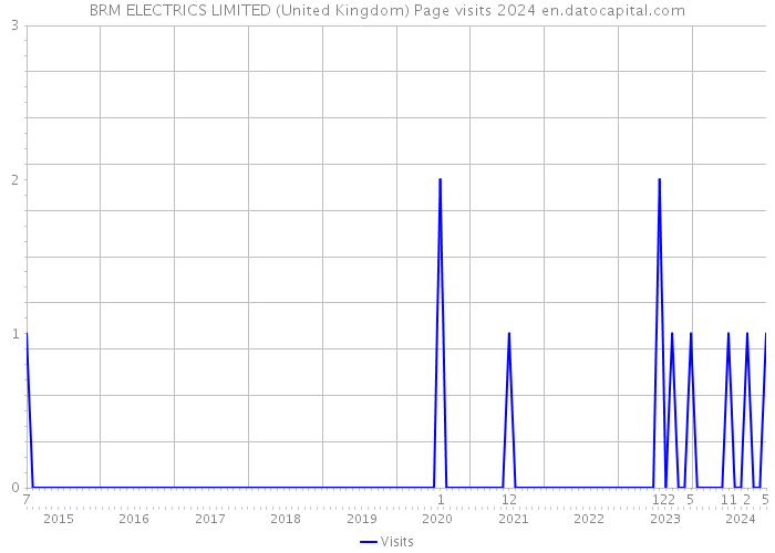 BRM ELECTRICS LIMITED (United Kingdom) Page visits 2024 