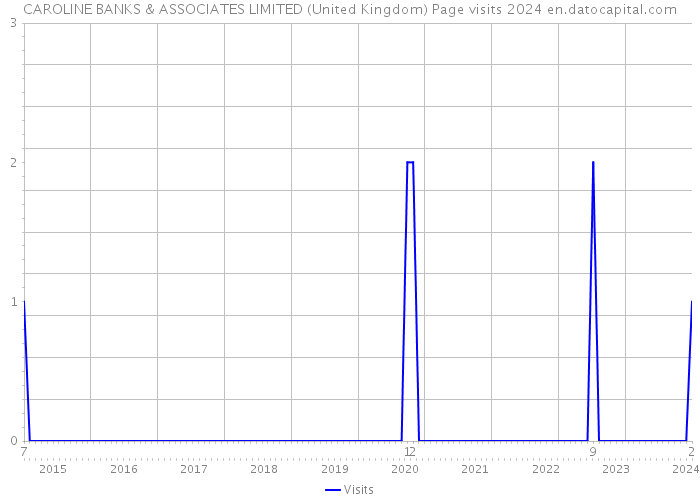 CAROLINE BANKS & ASSOCIATES LIMITED (United Kingdom) Page visits 2024 