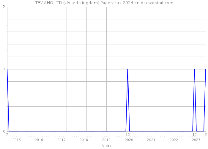 TEV AHO LTD (United Kingdom) Page visits 2024 