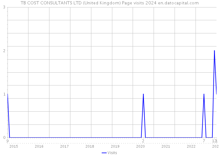 TB COST CONSULTANTS LTD (United Kingdom) Page visits 2024 