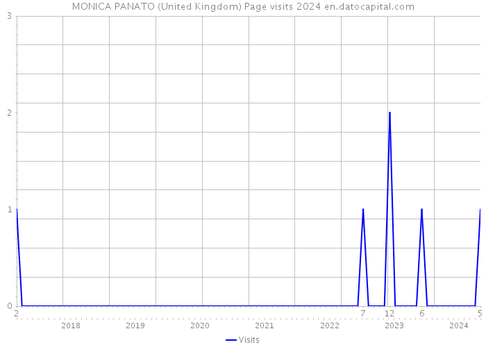 MONICA PANATO (United Kingdom) Page visits 2024 