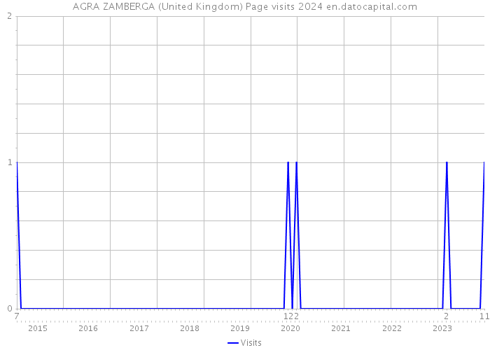 AGRA ZAMBERGA (United Kingdom) Page visits 2024 