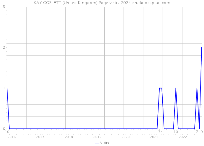 KAY COSLETT (United Kingdom) Page visits 2024 
