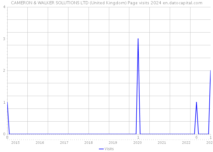 CAMERON & WALKER SOLUTIONS LTD (United Kingdom) Page visits 2024 
