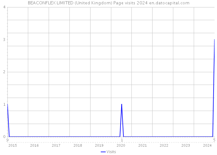 BEACONFLEX LIMITED (United Kingdom) Page visits 2024 