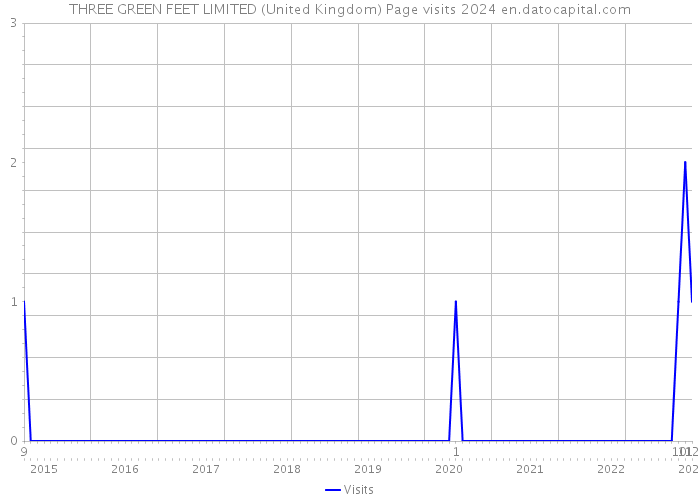 THREE GREEN FEET LIMITED (United Kingdom) Page visits 2024 