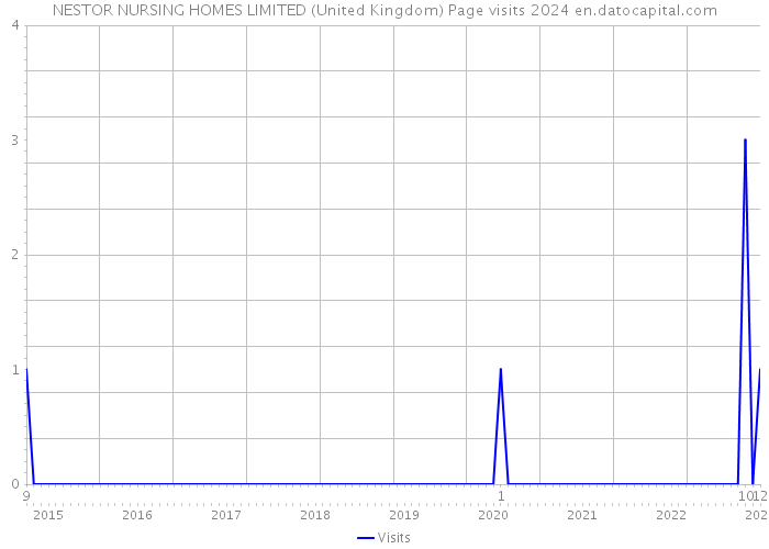 NESTOR NURSING HOMES LIMITED (United Kingdom) Page visits 2024 