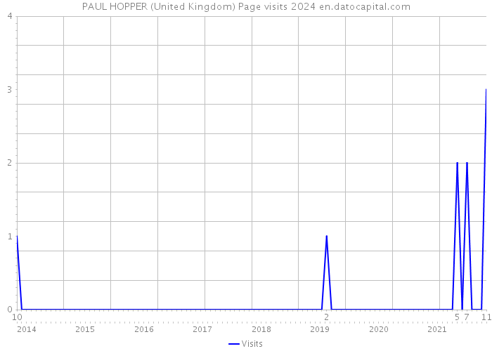 PAUL HOPPER (United Kingdom) Page visits 2024 