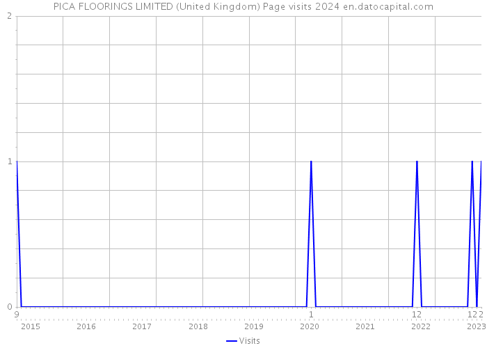 PICA FLOORINGS LIMITED (United Kingdom) Page visits 2024 