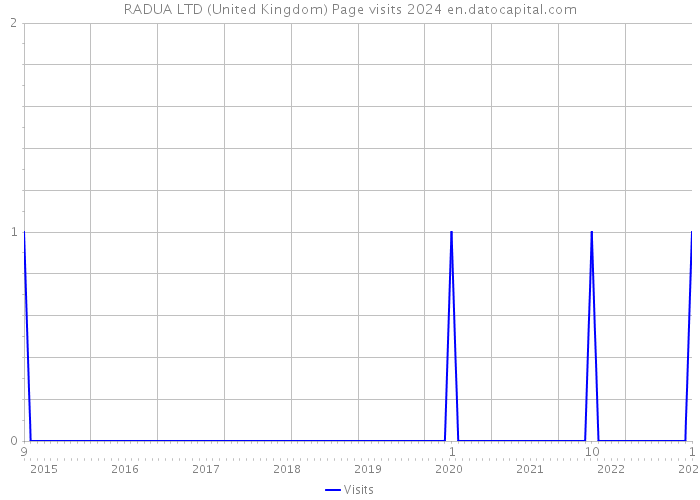 RADUA LTD (United Kingdom) Page visits 2024 