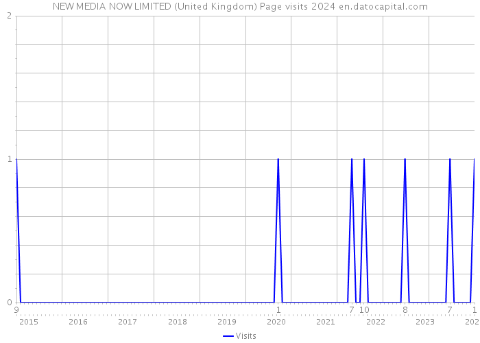 NEW MEDIA NOW LIMITED (United Kingdom) Page visits 2024 