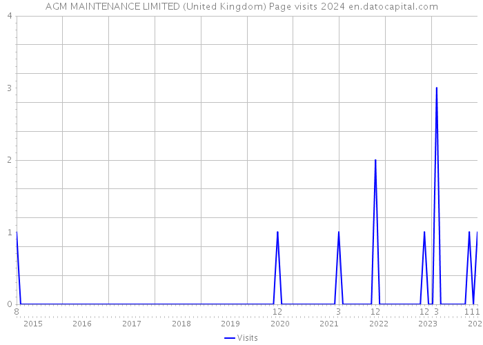 AGM MAINTENANCE LIMITED (United Kingdom) Page visits 2024 