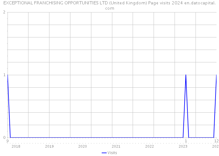 EXCEPTIONAL FRANCHISING OPPORTUNITIES LTD (United Kingdom) Page visits 2024 