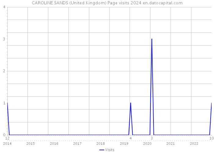 CAROLINE SANDS (United Kingdom) Page visits 2024 