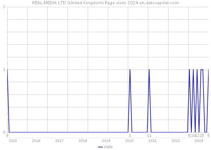 REAL MEDIA LTD (United Kingdom) Page visits 2024 