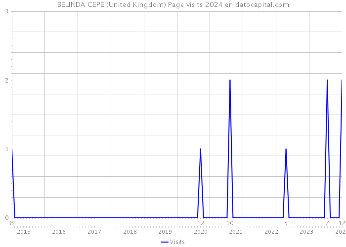 BELINDA CEPE (United Kingdom) Page visits 2024 