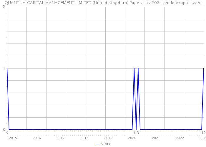 QUANTUM CAPITAL MANAGEMENT LIMITED (United Kingdom) Page visits 2024 