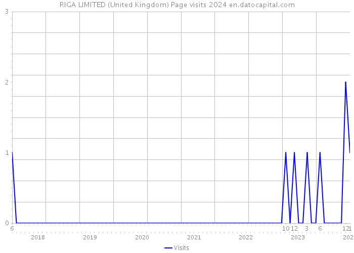 RIGA LIMITED (United Kingdom) Page visits 2024 