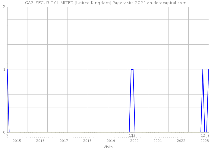 GAZI SECURITY LIMITED (United Kingdom) Page visits 2024 