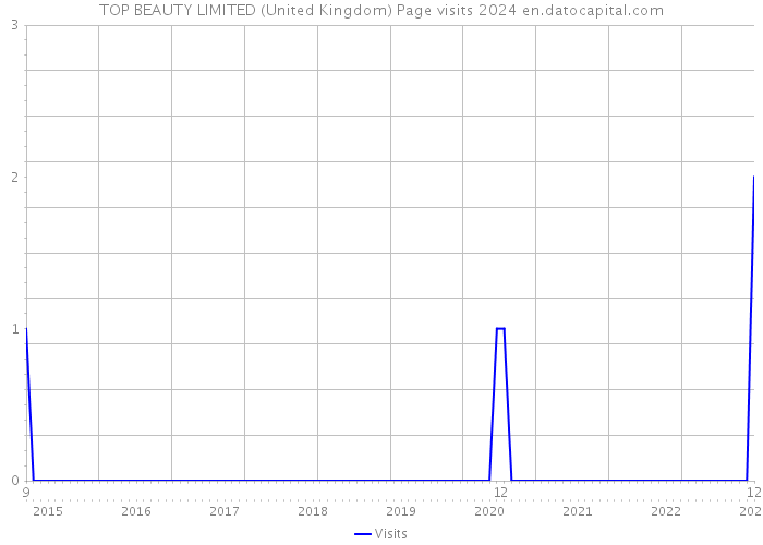 TOP BEAUTY LIMITED (United Kingdom) Page visits 2024 