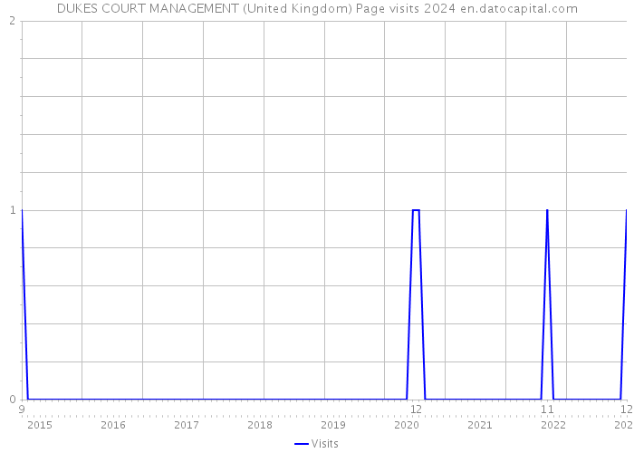 DUKES COURT MANAGEMENT (United Kingdom) Page visits 2024 