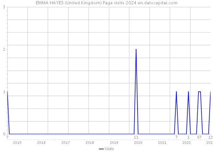 EMMA HAYES (United Kingdom) Page visits 2024 