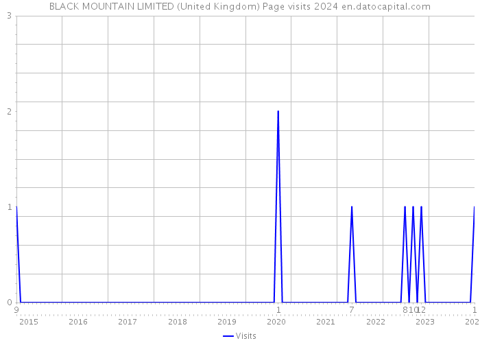 BLACK MOUNTAIN LIMITED (United Kingdom) Page visits 2024 